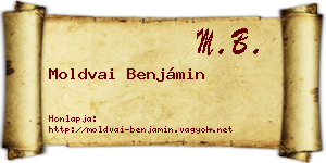 Moldvai Benjámin névjegykártya